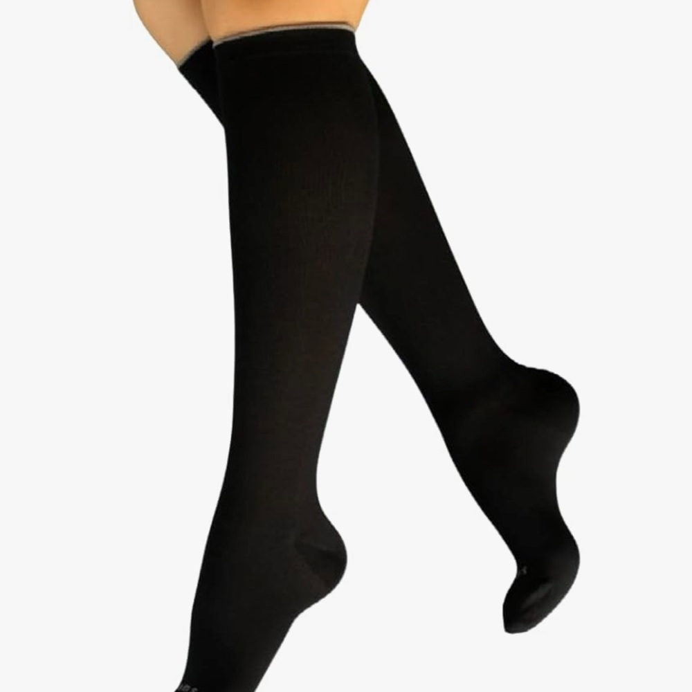 BOOMS Solid Color Compression Stockings Size L
